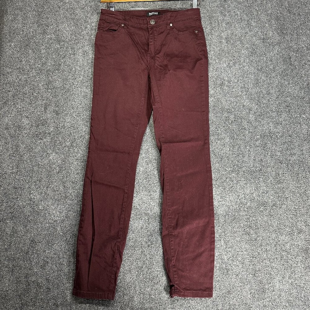 Buffalo Jeans Womens 6 Hope Mid Rise Skinny Stretch Purple Cotton Spandex Pocket